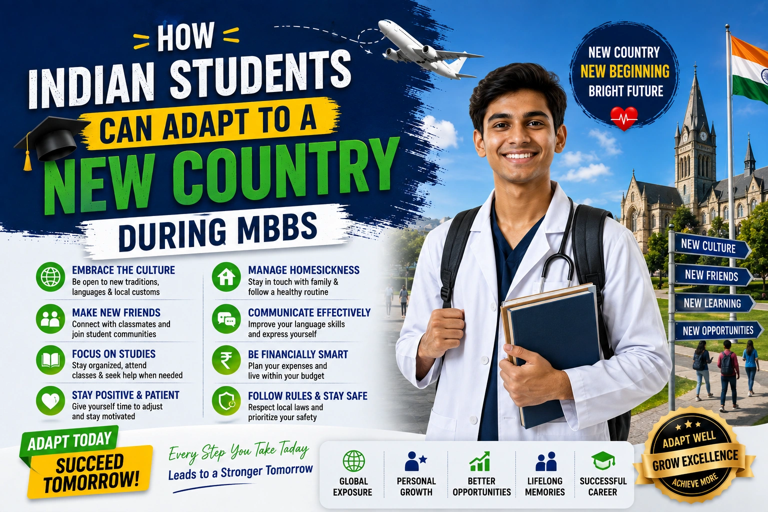 How Indian Students Can Adapt to a New Country During MBBS
